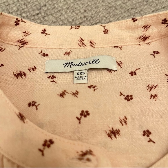Madewell Peasant Top in Delicate Floral (XXS) - Picture 7 of 10